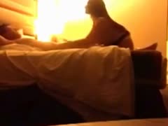 My hotwife at no time minds stroking my hard ramrod a bit in the evening